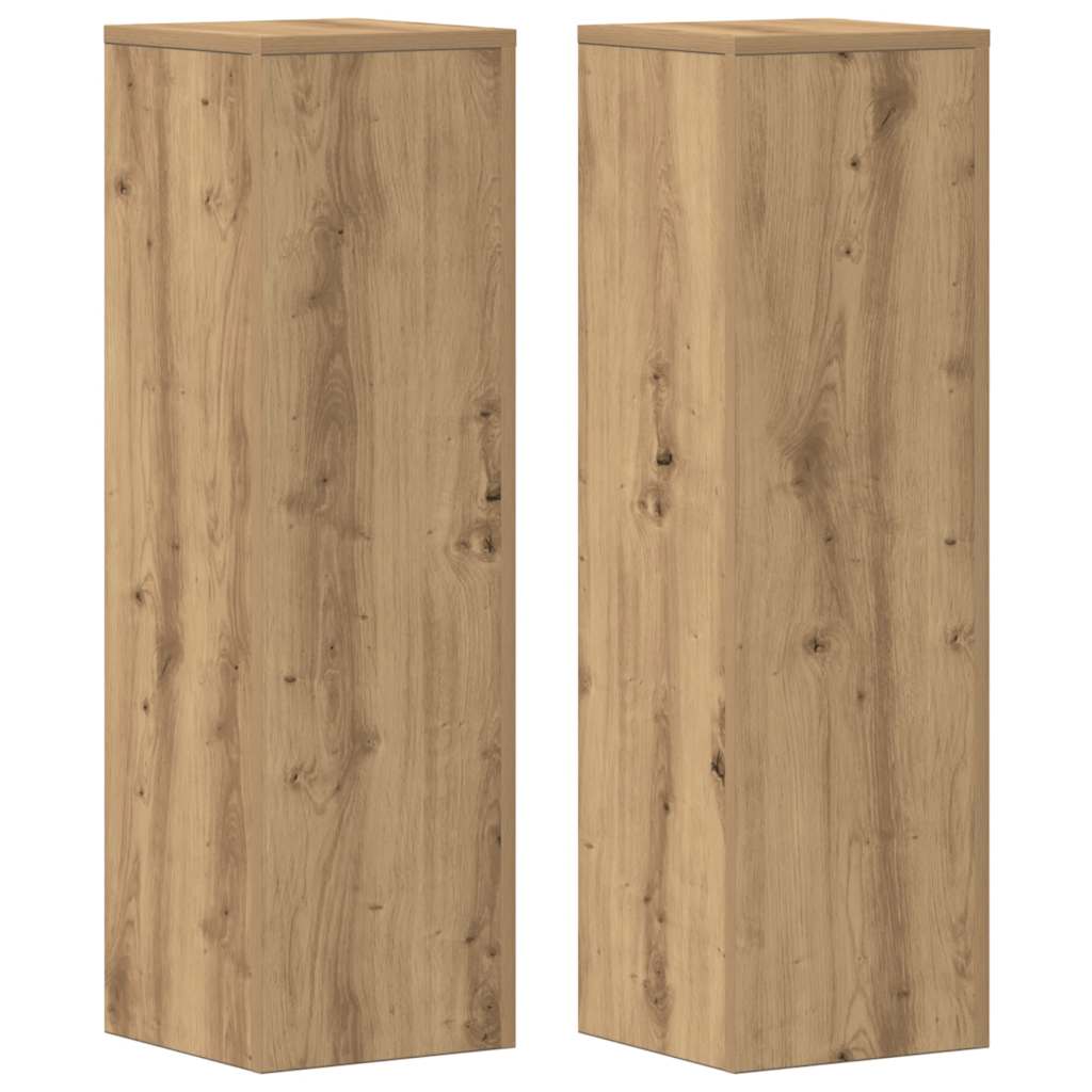 Suportes p/ plantas 2 pcs 25x25x80 cm derivados de madeira
