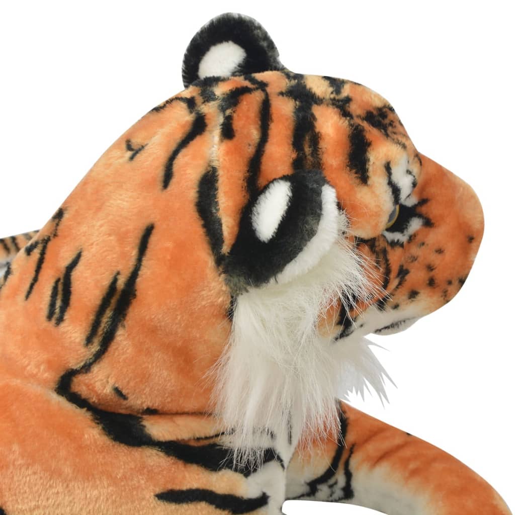 Tigre de peluche, castanho, xxl