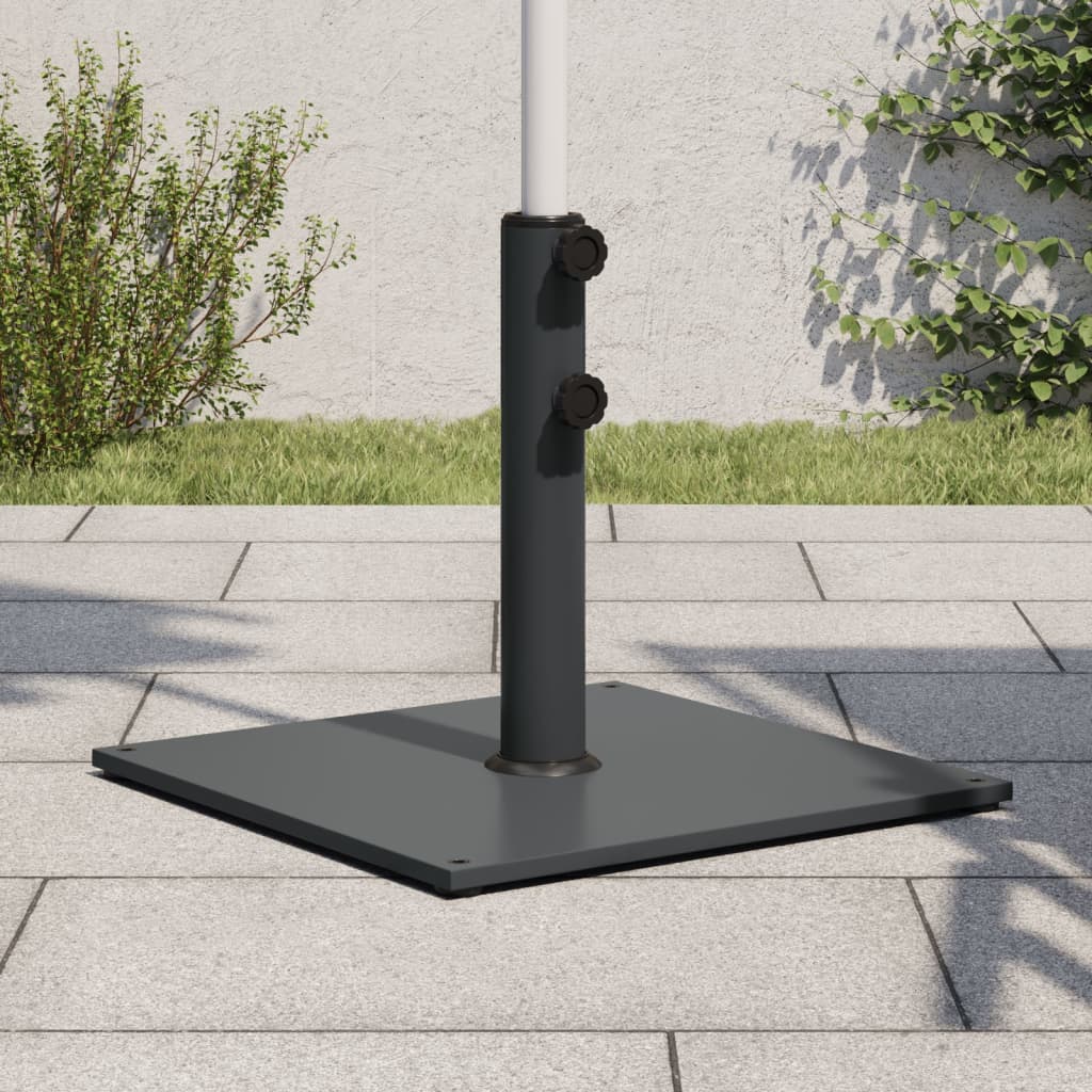 Base de guarda-sol para postes de ø32/38/48 mm 17 kg quadrado