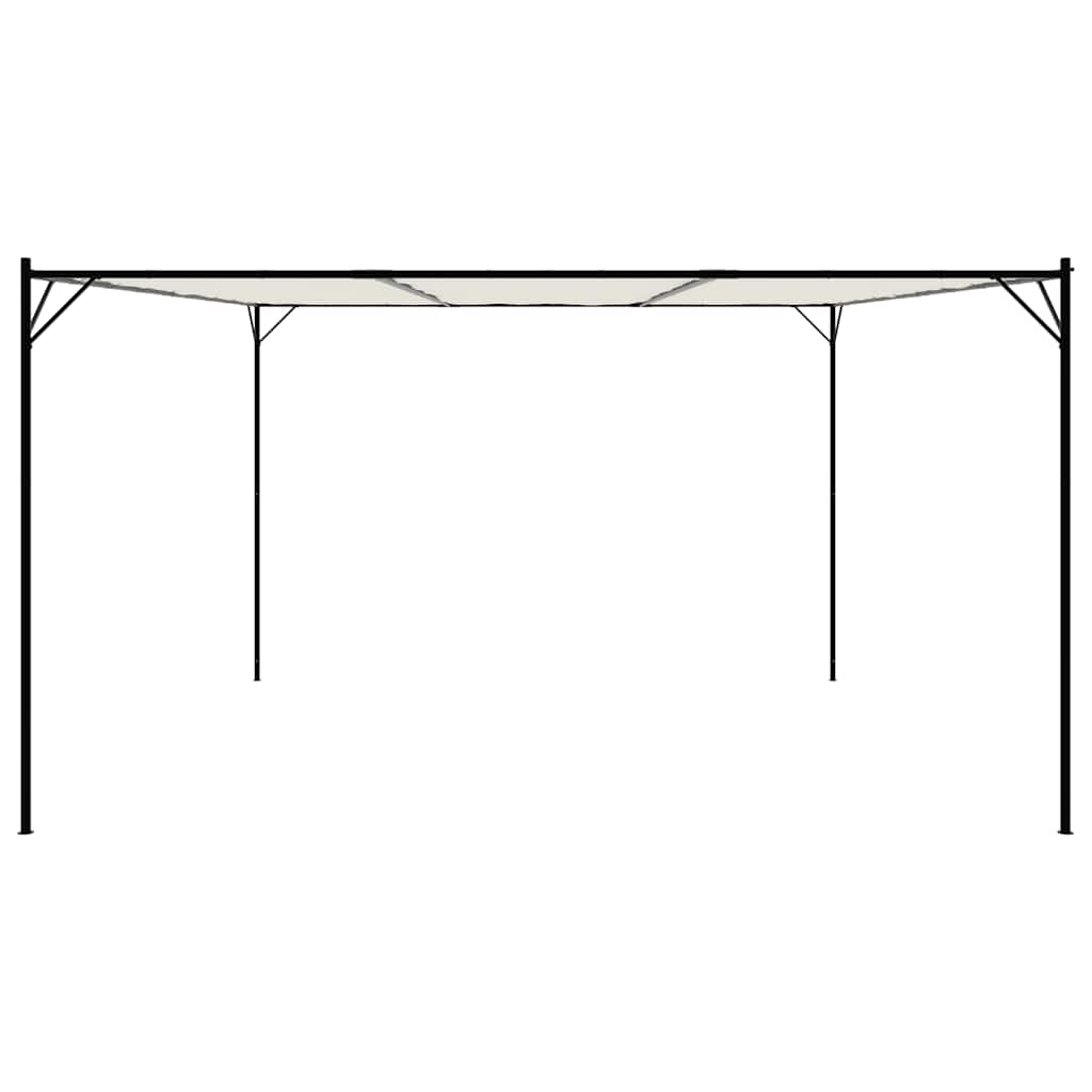 Gazebo 4x4 m 180 g/m² tecido e aço branco