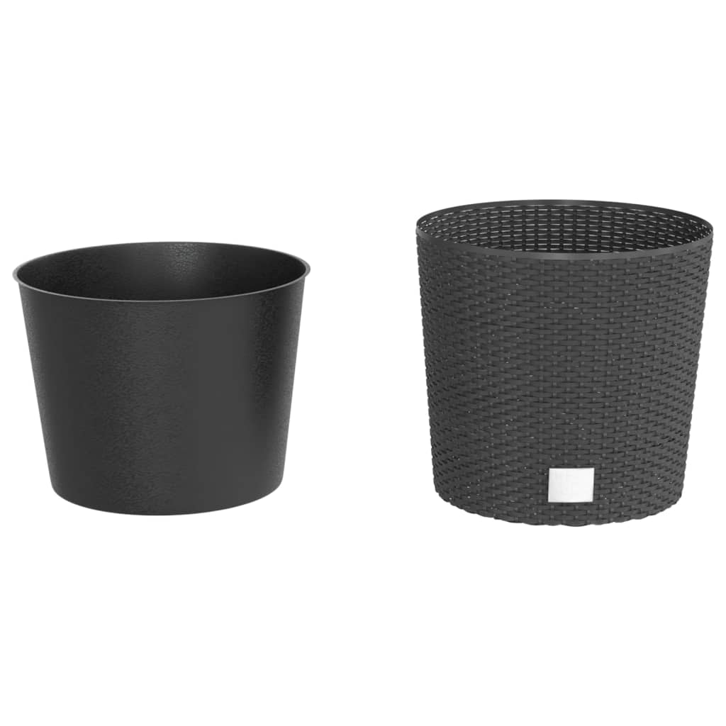Vaso com interior removível 15 / 15,3 l vime PP antracite
