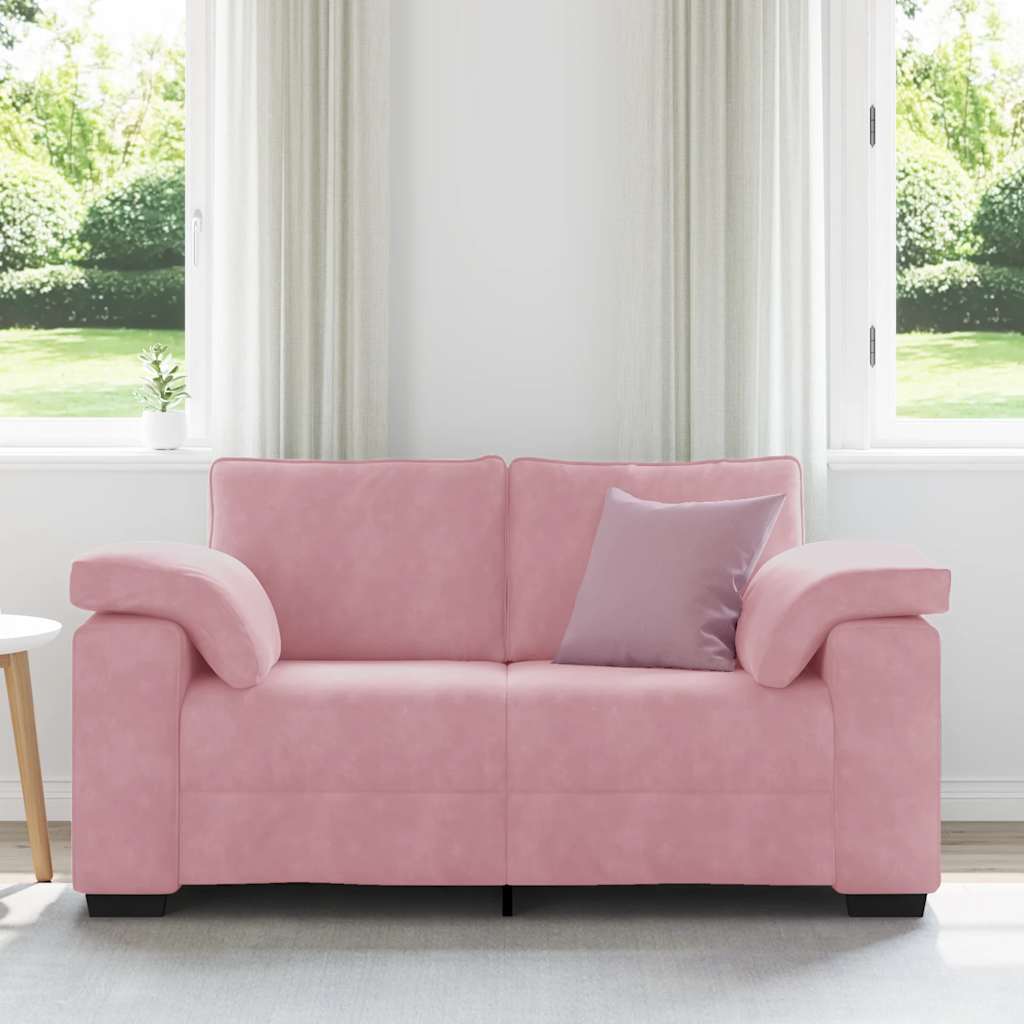 Sofá-luvas 160x77x82 cm veludo rosa
