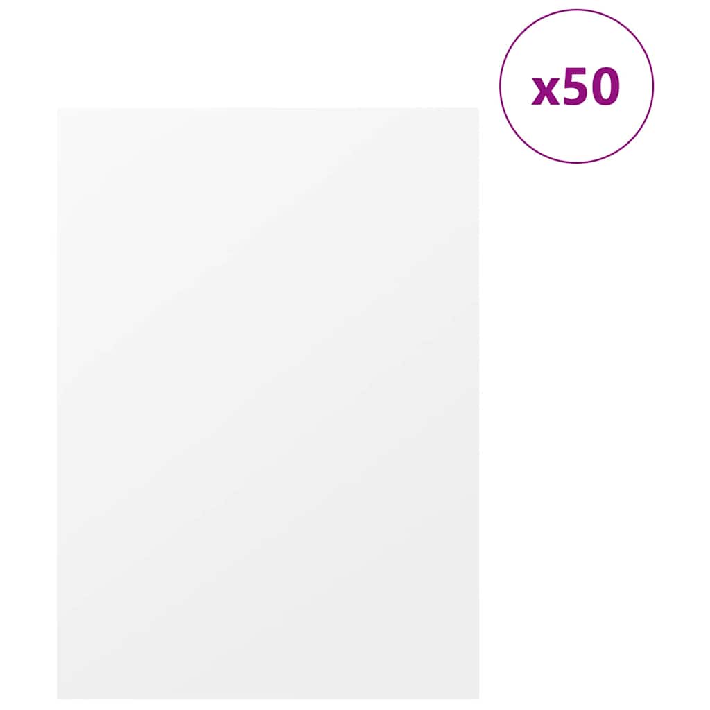 Painéis de decoração 50 unid. branco 30 x 42 x 0.27 cm