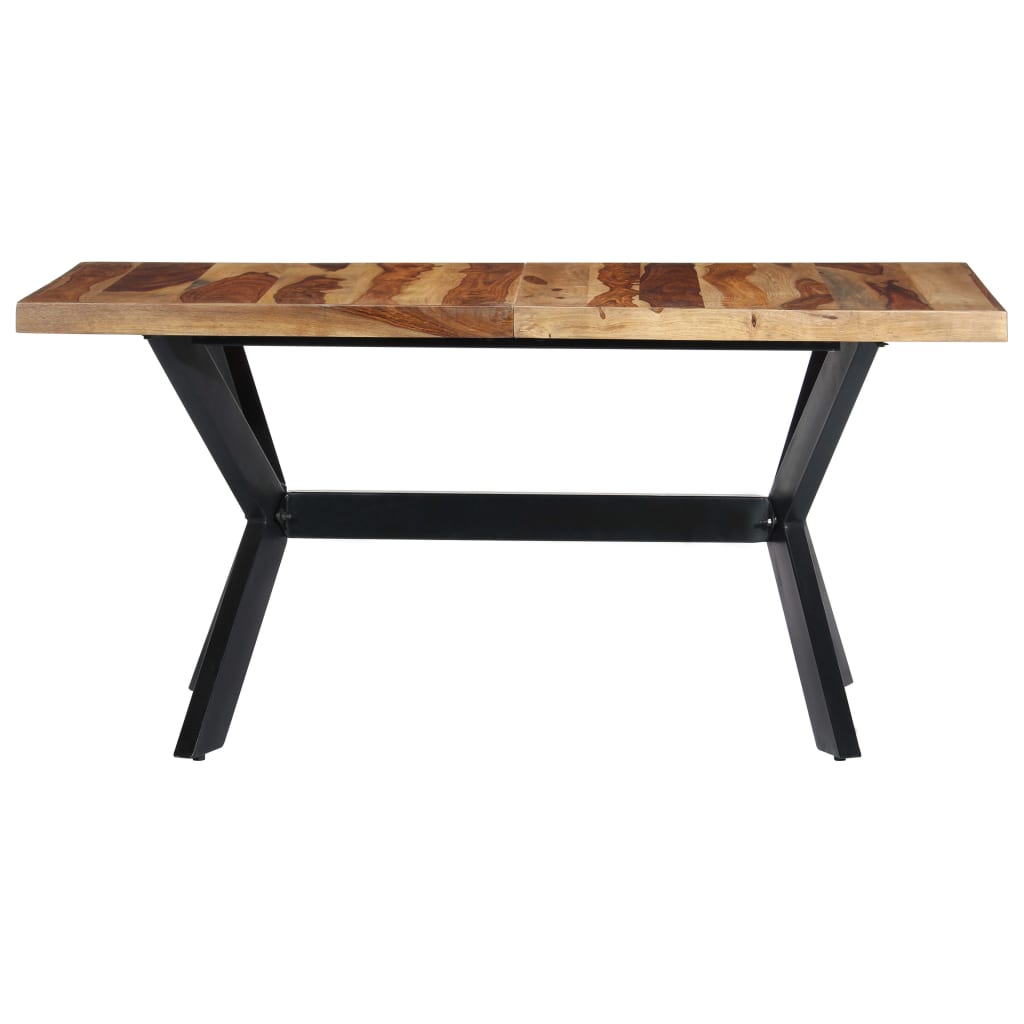 Mesa de jantar 140x70x75 cm madeira de acácia maciça