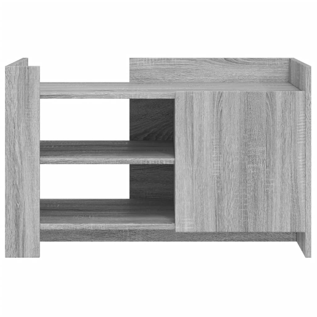 Mesa de centro 80x50x50 cm derivados de madeira cinzento sonoma