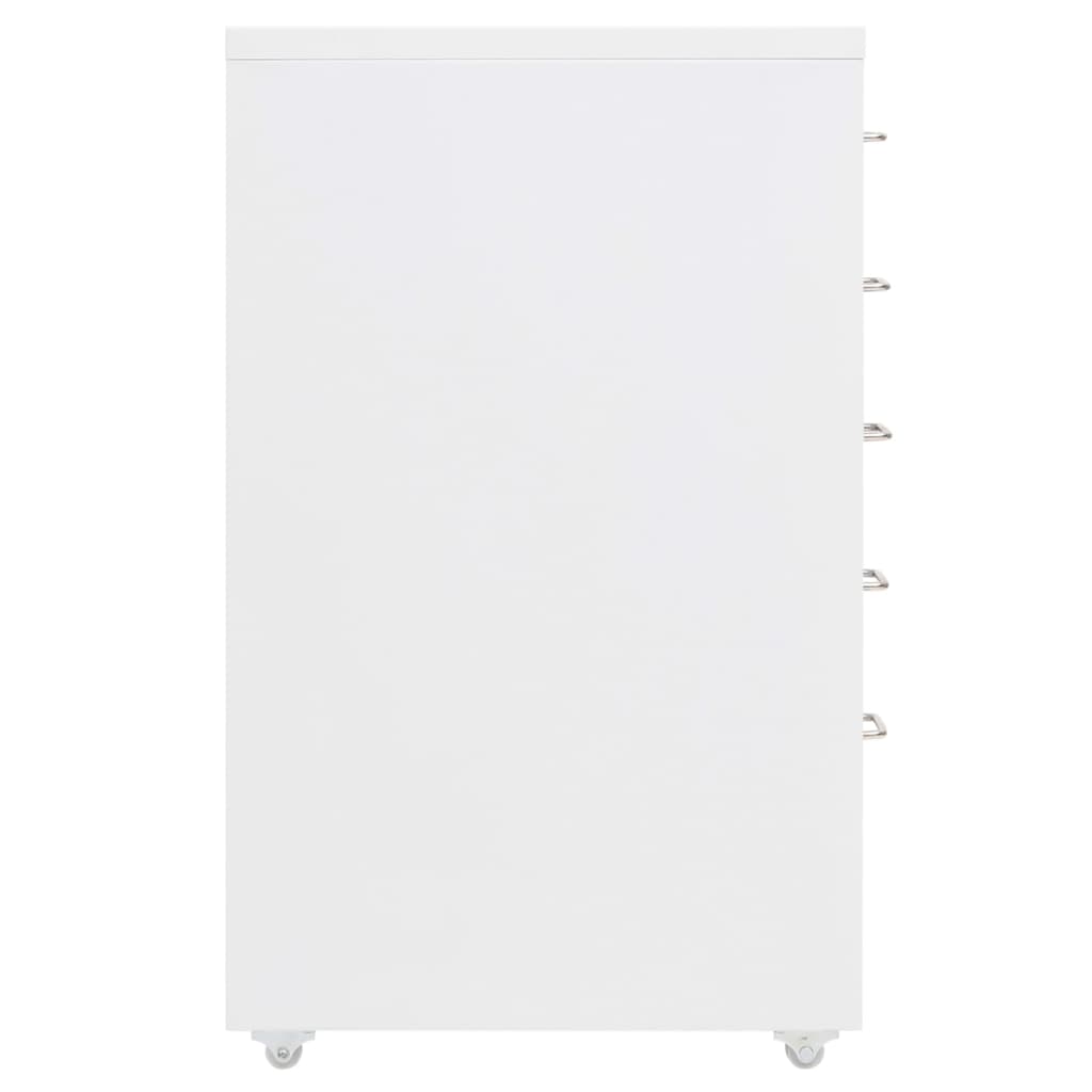 Arquivador móvel 28x41x69 cm metal branco