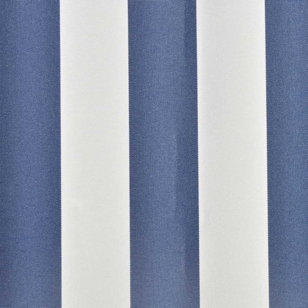 Tecido de substituição para toldo azul e branco 300x250 cm poliéster