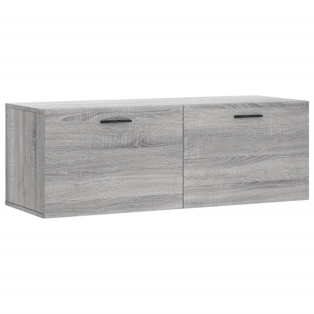 Armário parede 100x36,5x35 cm derivados de madeira cinza sonoma
