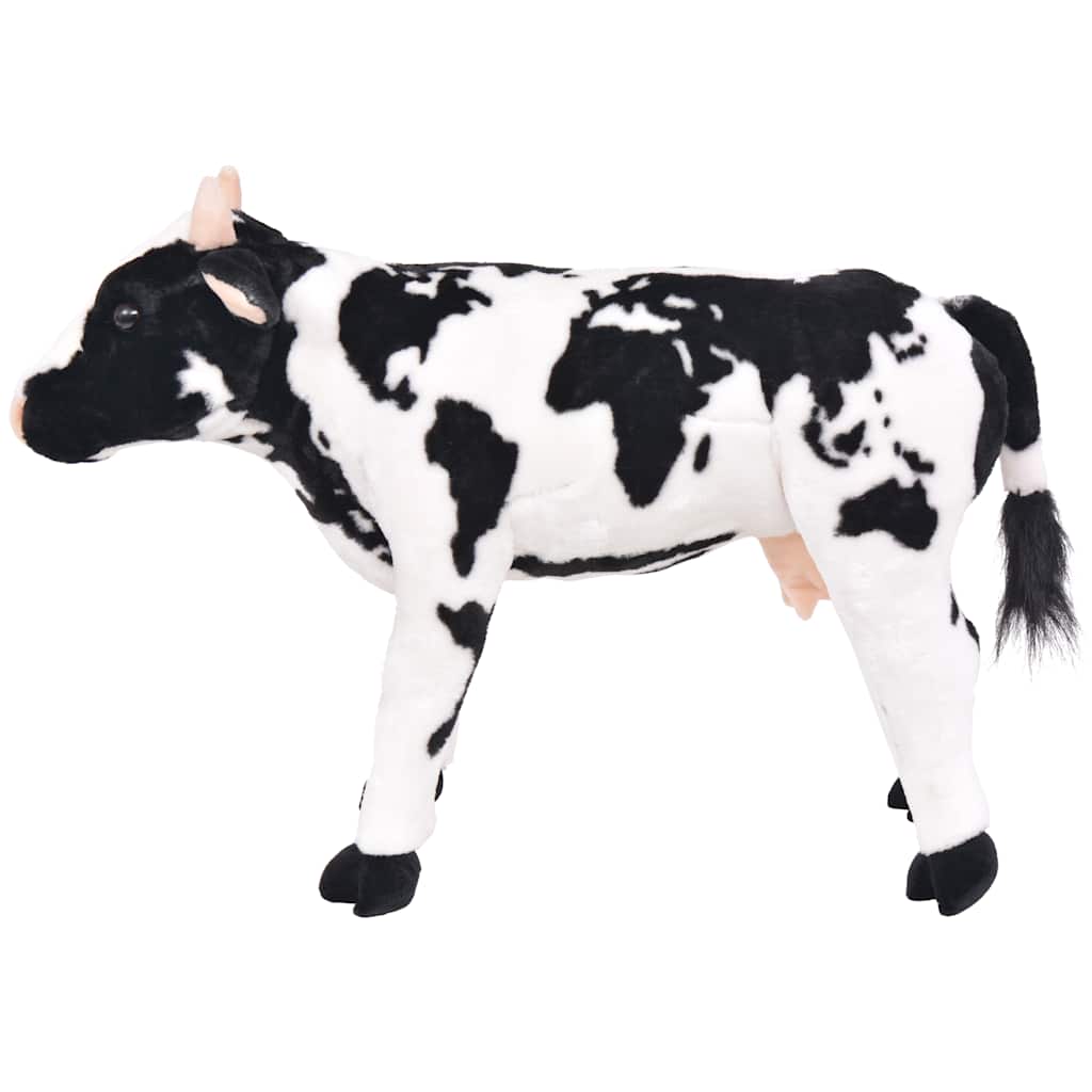 Brinquedo de montar vaca peluche preto e branco xxl