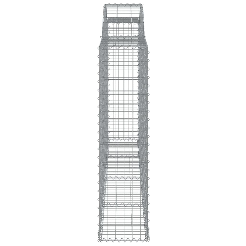 Cesto gabião arqueado 300x30x120/140 cm ferro galvanizado