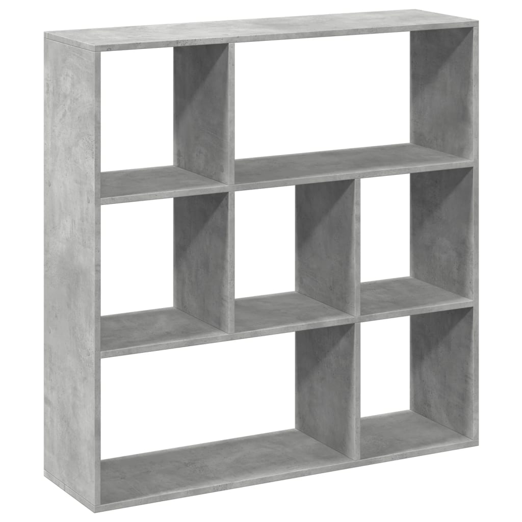 Estante divisória 102x29x103,5 cm deriv. madeira cinza cimento