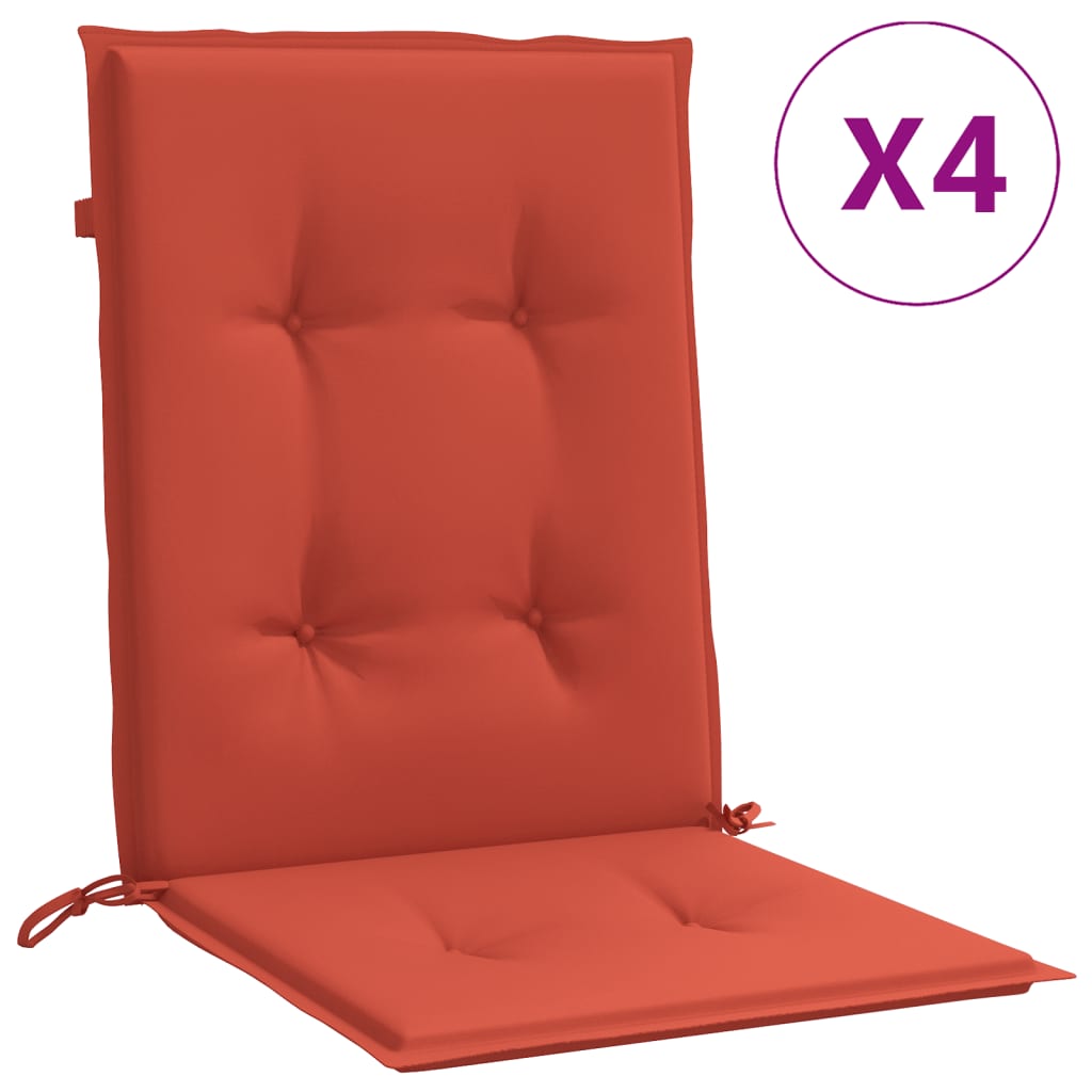 Almofadões lombares p/ cadeiras 4pcs 100x50x4cm mesclado tecido