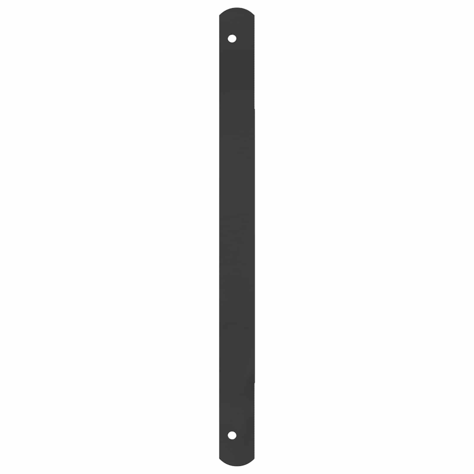 Grelha de janela 116 x 45 cm aço revestido a pó preto