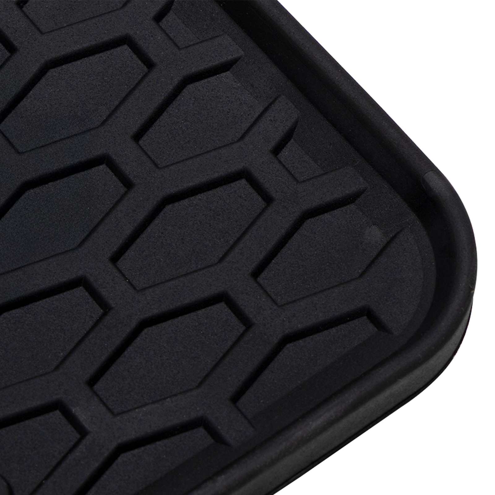 Tapete de carro preto compatível com vw t5 2010-2015 borracha