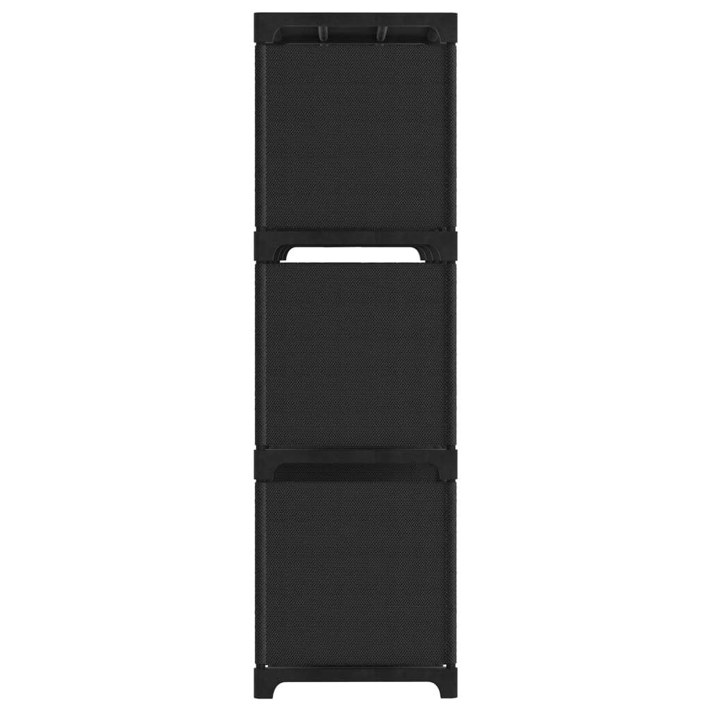 Unidade de prateleiras 9 cubos 103x30x107,5 cm tecido preto