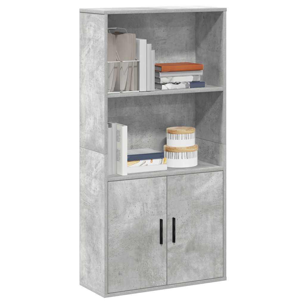 Estante 60x24x120 cm derivados de madeira cinzento cimento