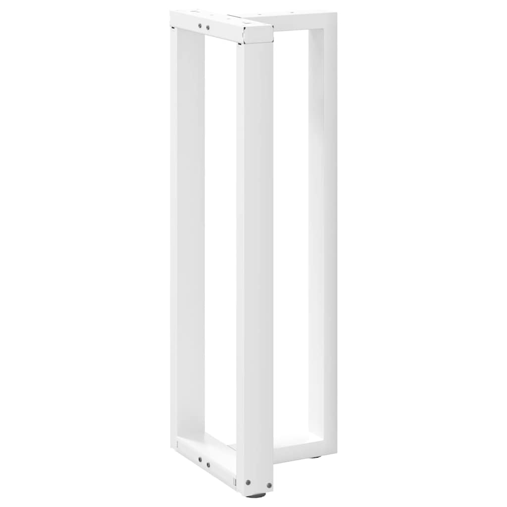 Pés de mesa de bar em forma de t, 2 peças, branco, 50x35x(110-111) cm, aço