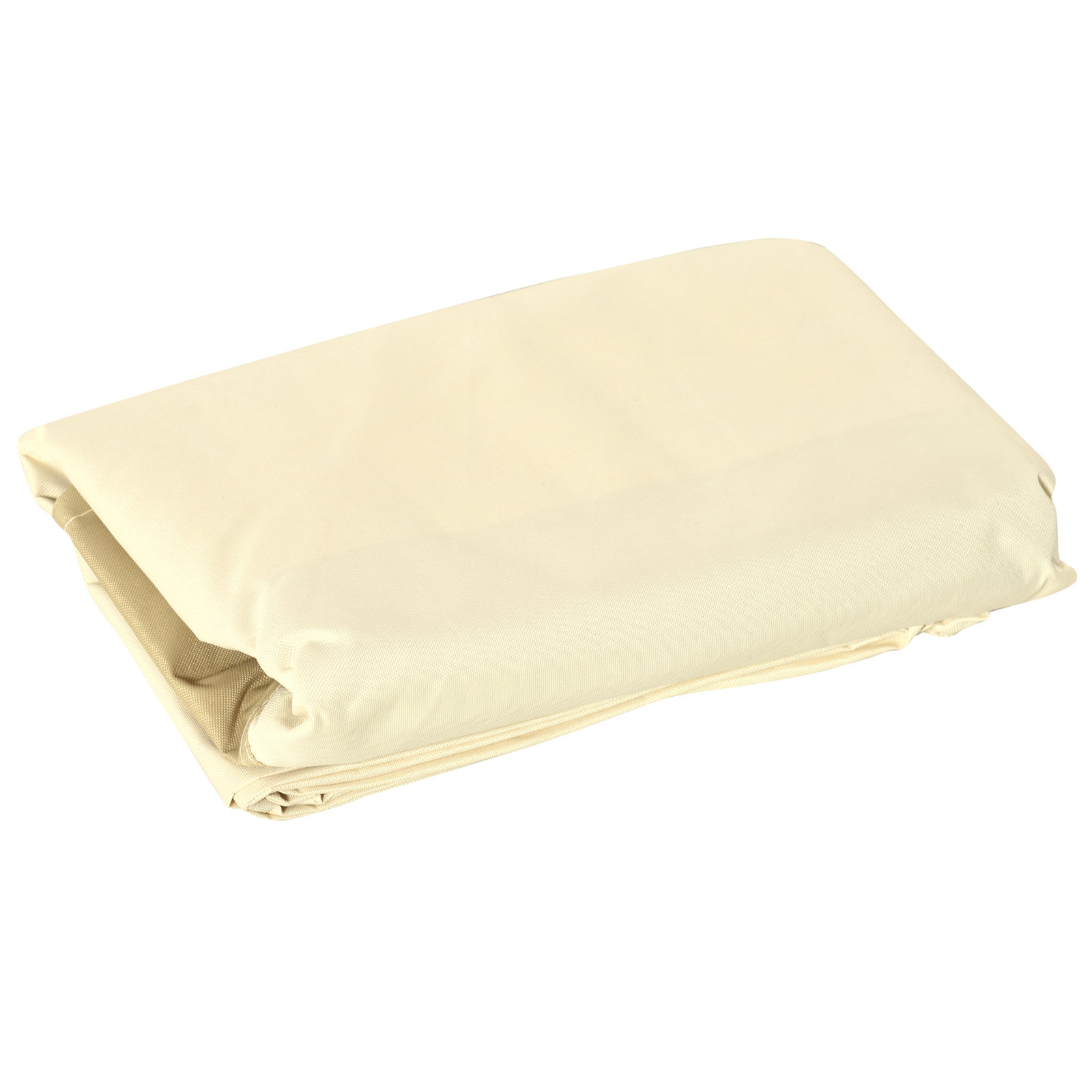 Capa protetora para móveis de jardim 152x87x59-79 cm com tecido oxford 600d impermeável e fivela bege e creme