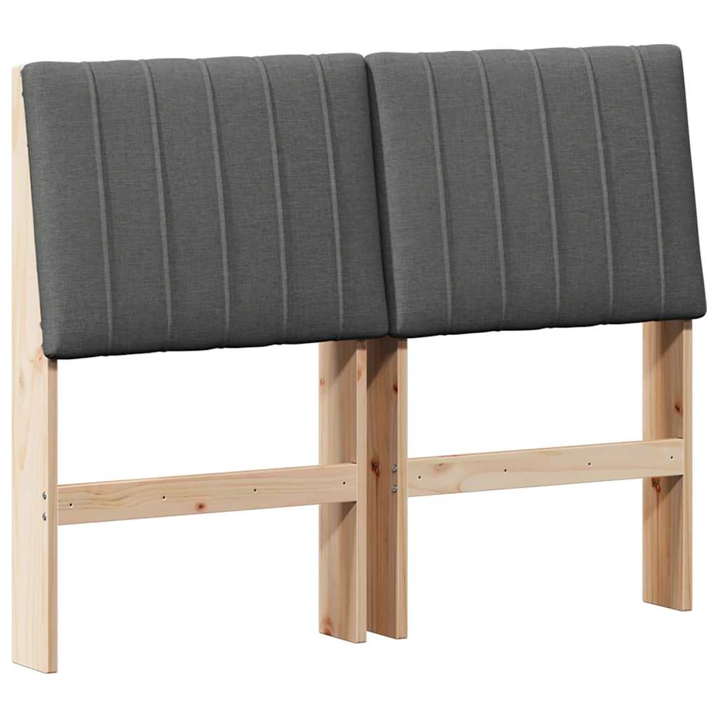 Cabeceira estofada cinza escuro 120 cm