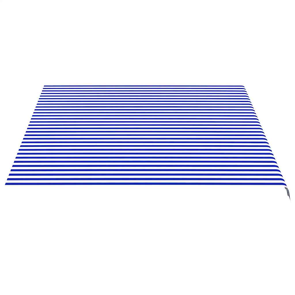 Tecido de substituição para toldo azul e branco 450x350 cm poliéster