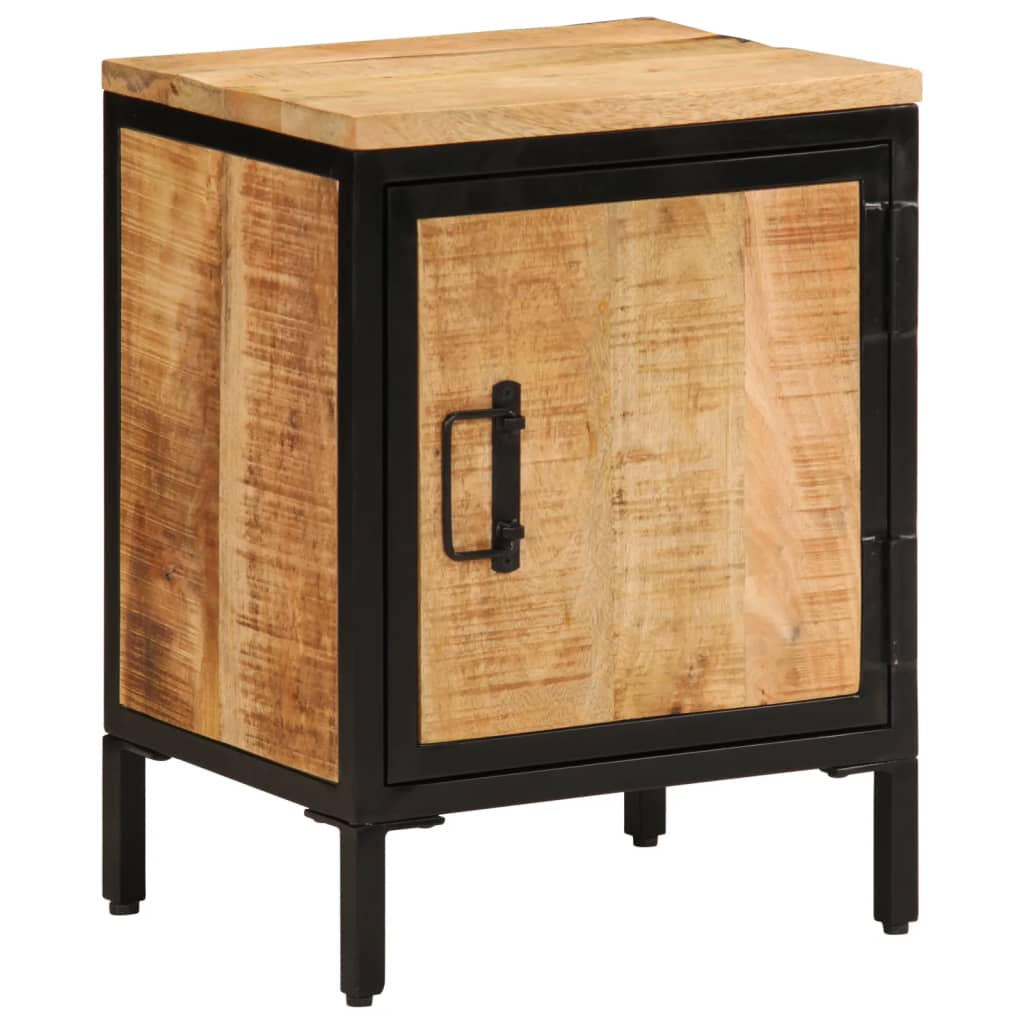 Mesa de cabeceira 40x30x52,5 cm madeira mangueira áspera maciça