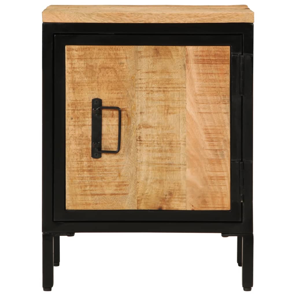 Mesa de cabeceira 40x30x52,5 cm madeira mangueira áspera maciça