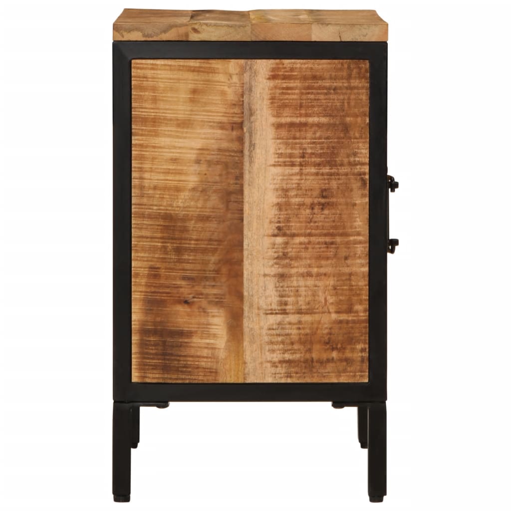 Mesa de cabeceira 40x30x52,5 cm madeira mangueira áspera maciça