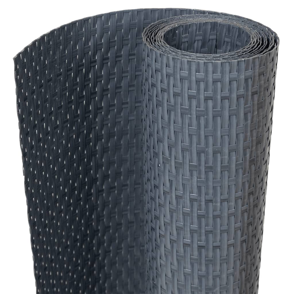 Tela de varanda 600x80 cm vime PE antracite