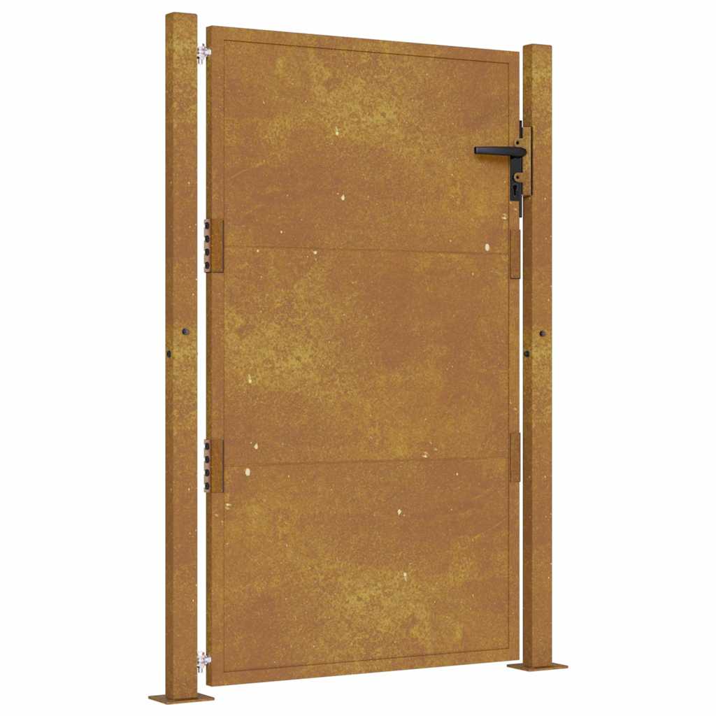 Portão de jardim 100x125 cm aço corten