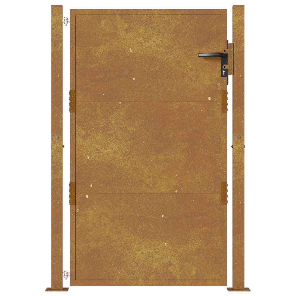 Portão de jardim 100x125 cm aço corten