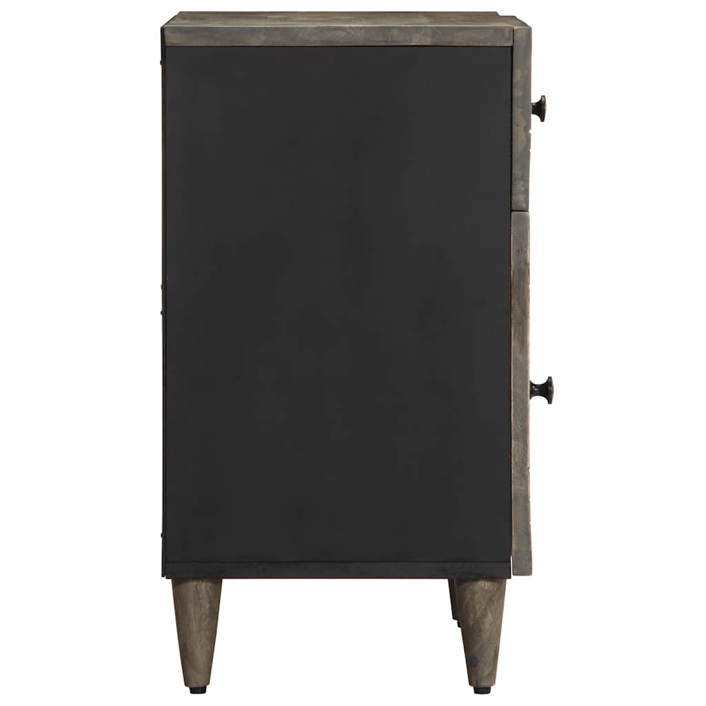 Mesa de cabeceira cinzento claro 50x33x60 cm