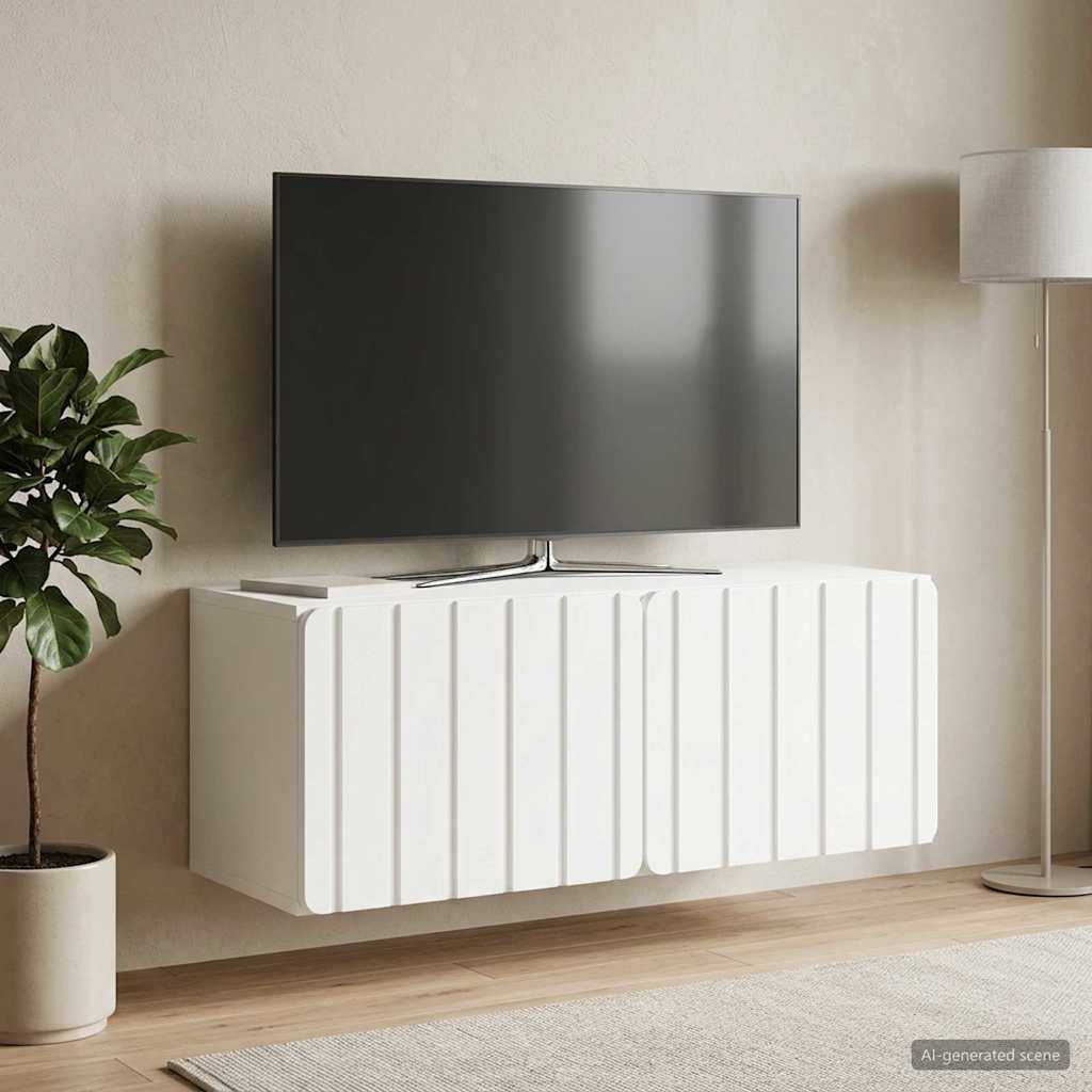 Gabinete de TV de parede 78,5 x 31 x 30 cm branco
