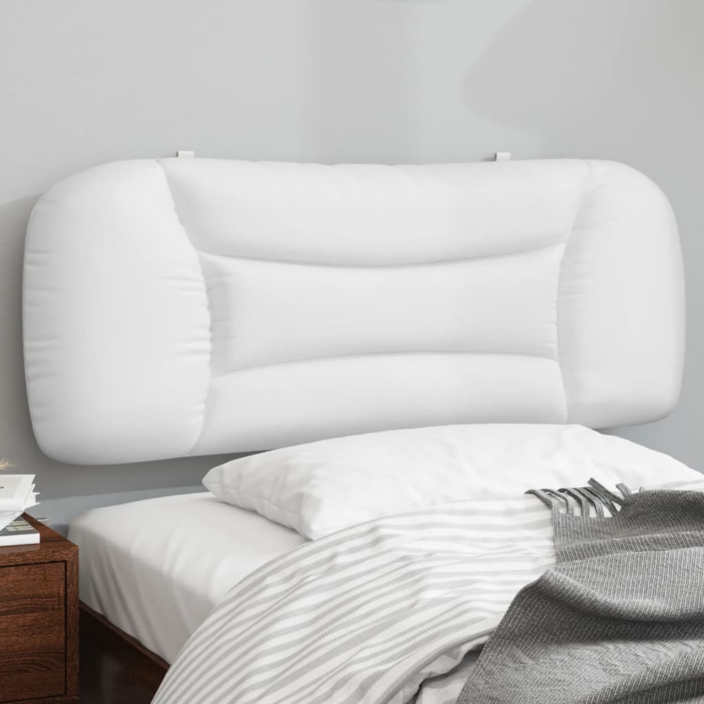 Almofadão de cabeceira hvar 100 cm couro artificial branco
