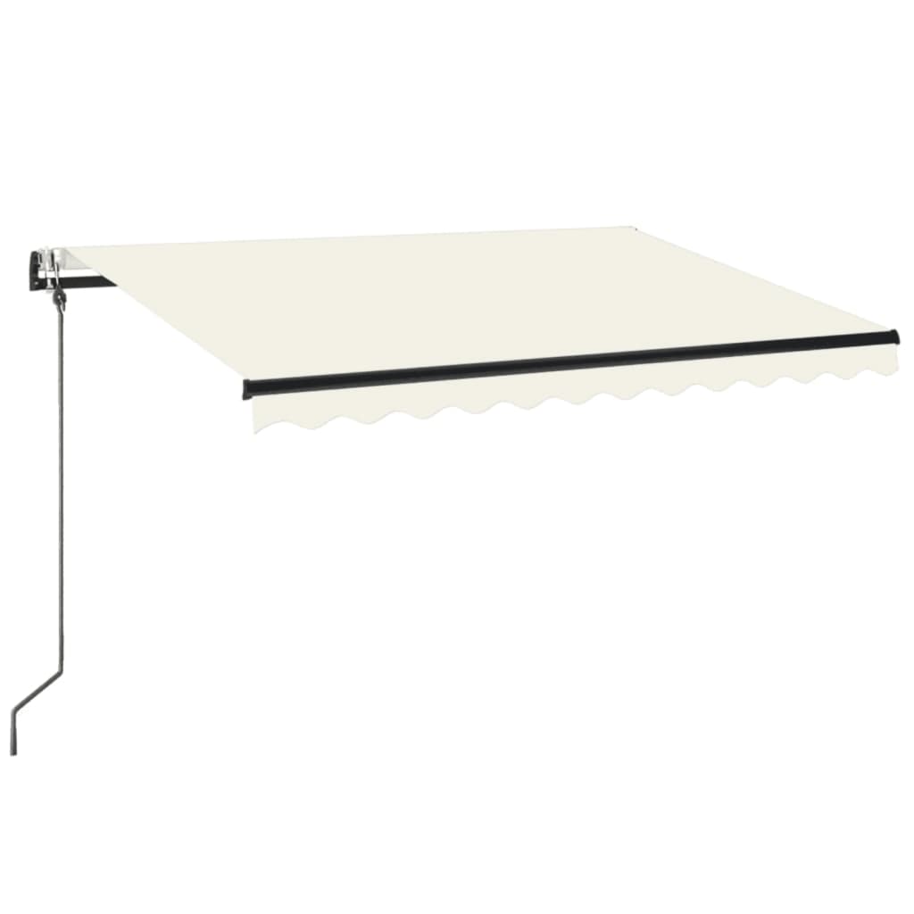 Toldo automático com LED e sensor de vento 350x250 cm cor creme