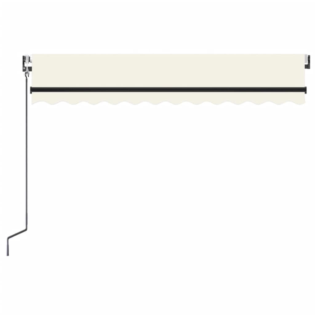 Toldo automático com LED e sensor de vento 350x250 cm cor creme