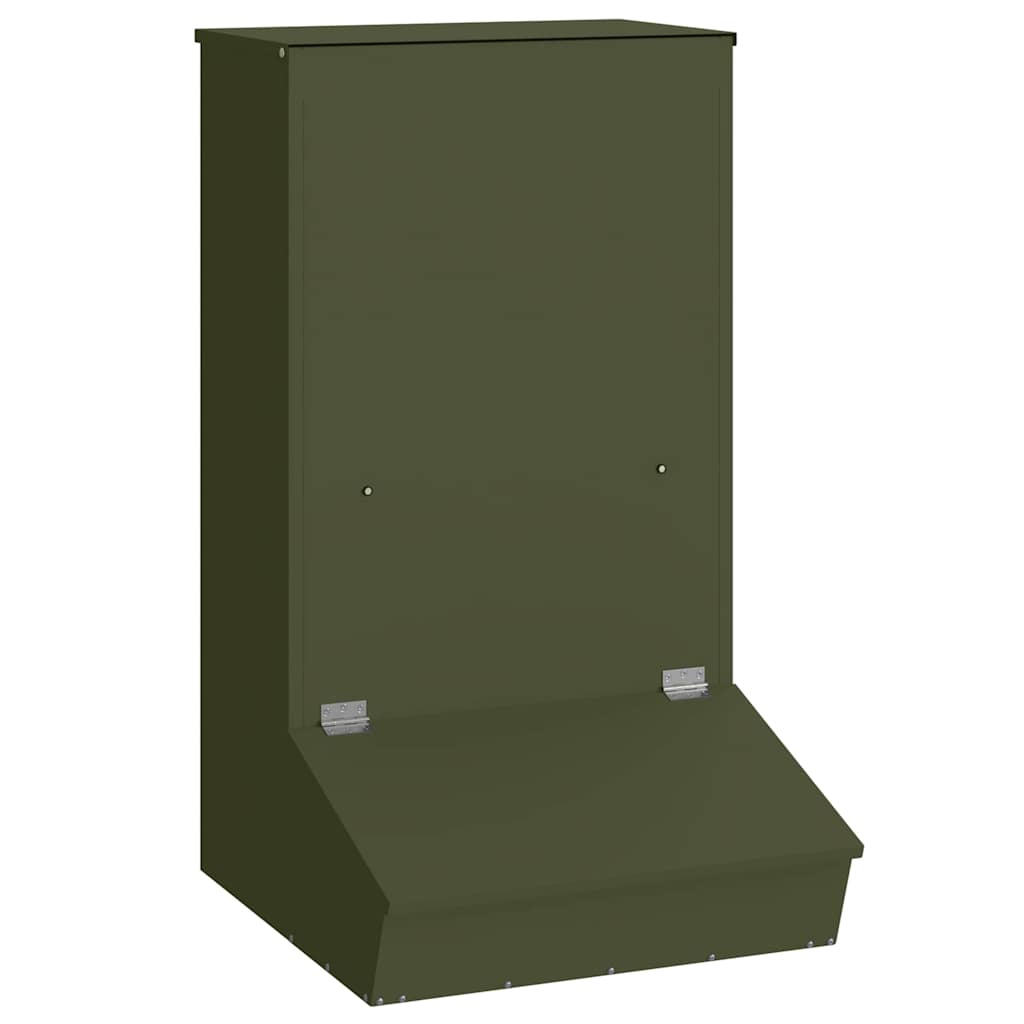 Comedouro para porcos verde oliva 55 x 51 x 91,5 cm