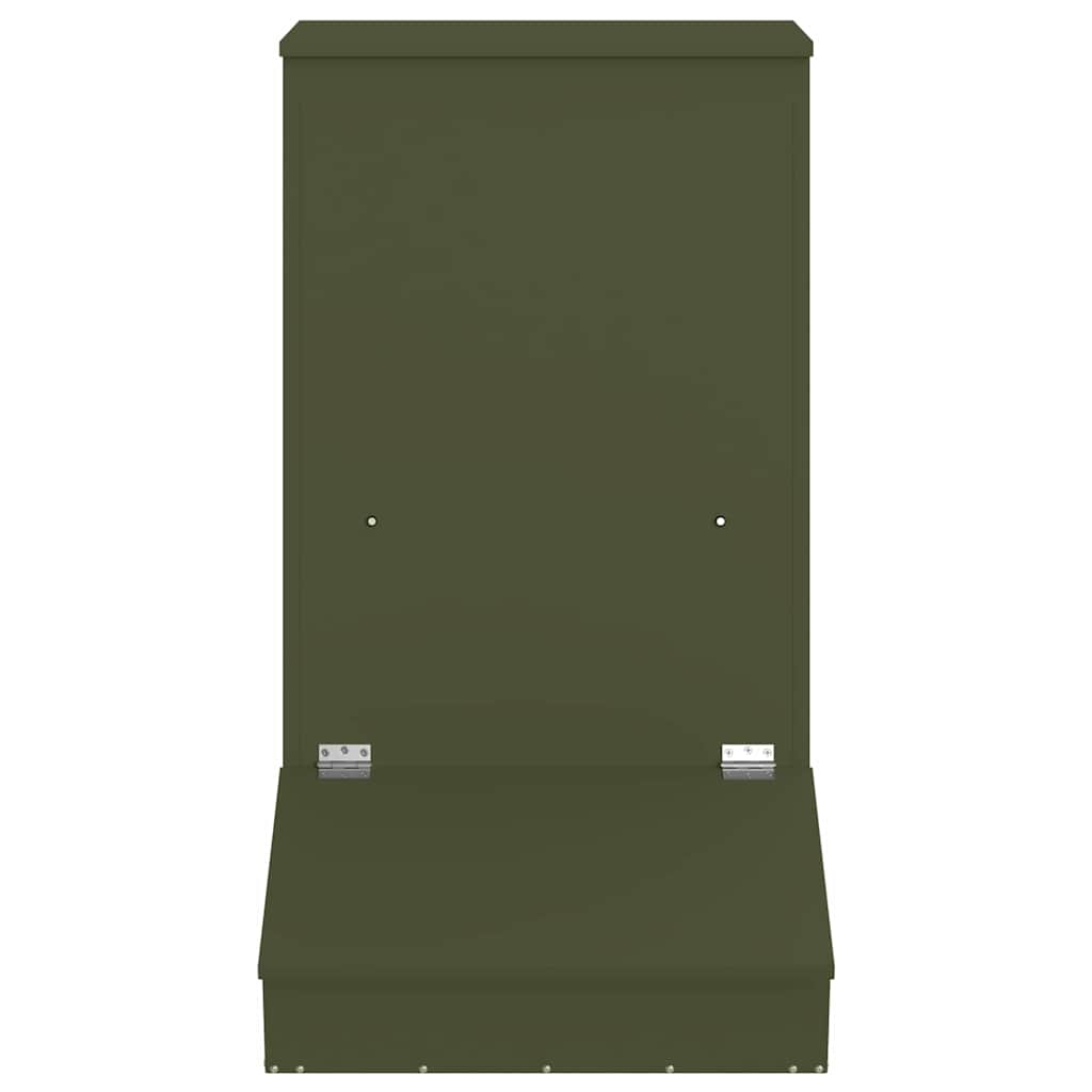 Comedouro para porcos verde oliva 55 x 51 x 91,5 cm
