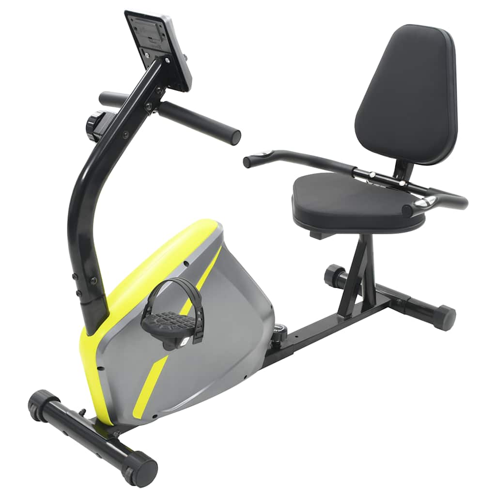 Bicicleta estática magnética reclinada com medição pulso