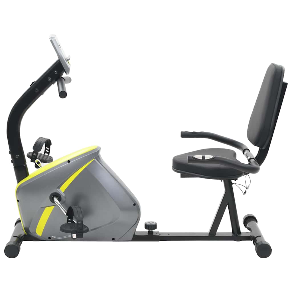 Bicicleta estática magnética reclinada com medição pulso