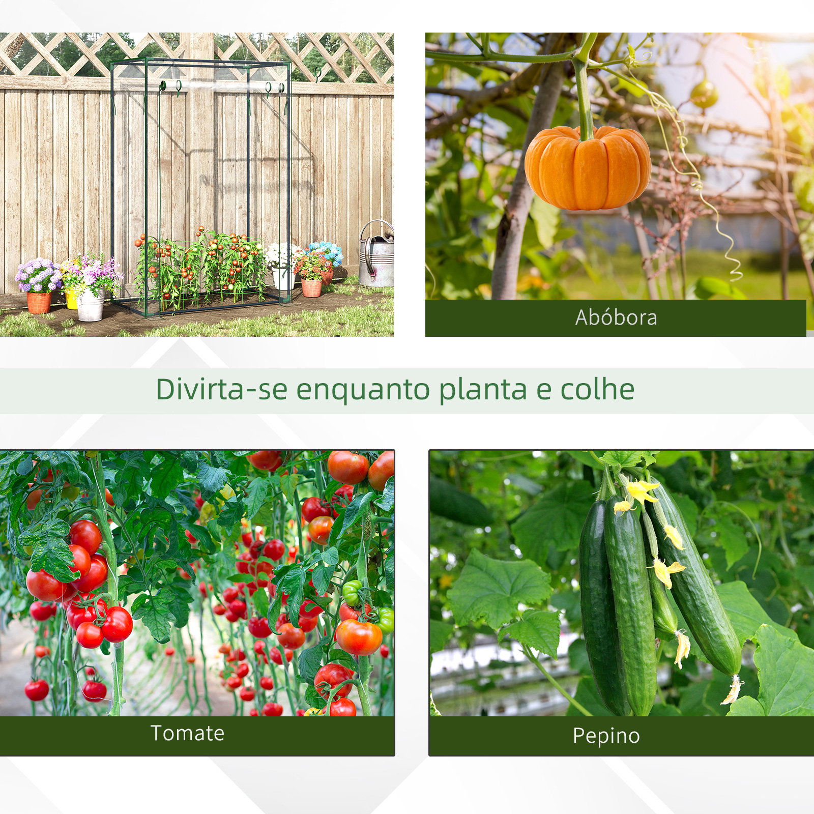 Estufa com Porta Enrolável e Estrutura de Aço Estufa de Jardim para Cultivo de Plantas 100x50x150 cm Transparente