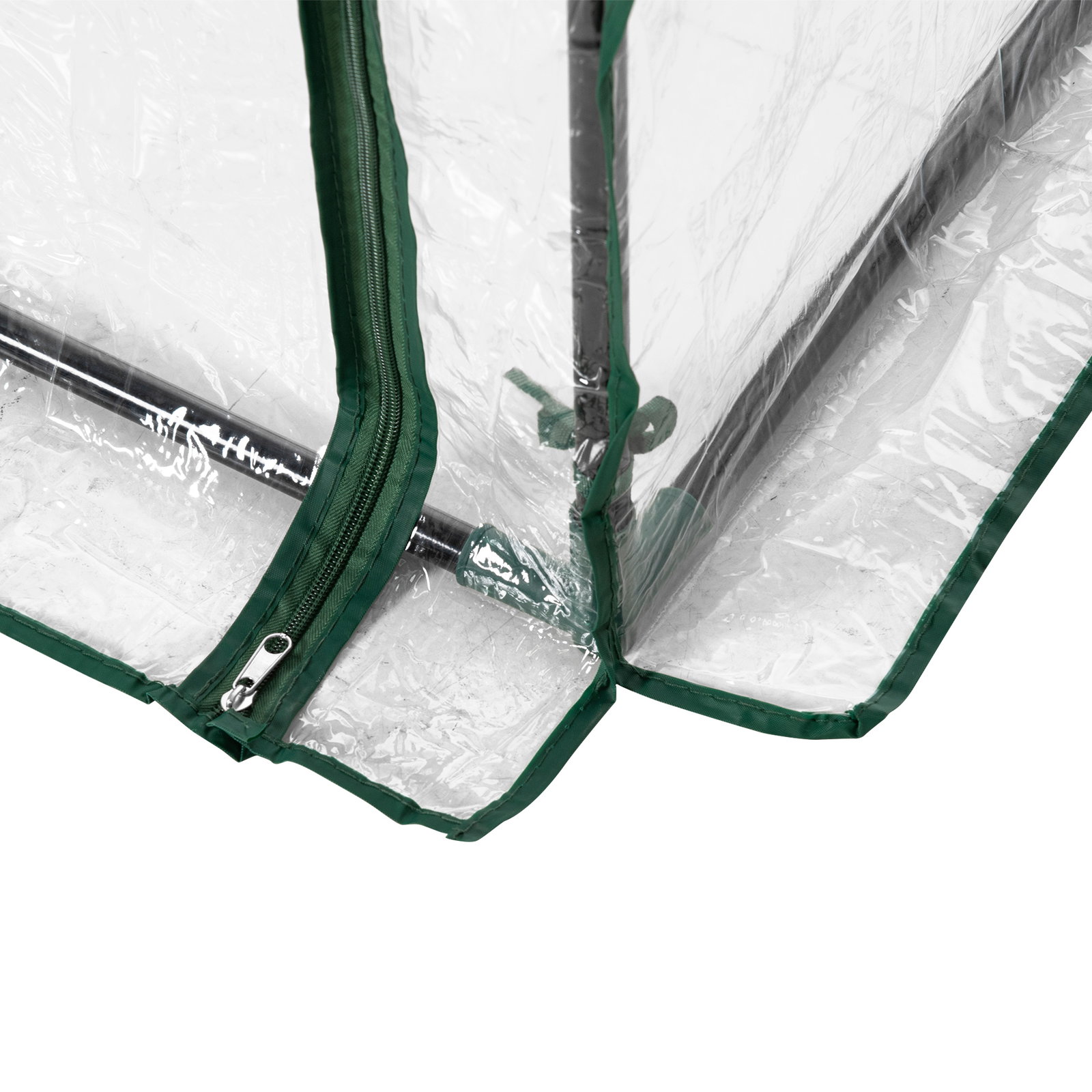 Estufa com Porta Enrolável e Estrutura de Aço Estufa de Jardim para Cultivo de Plantas 100x50x150 cm Transparente