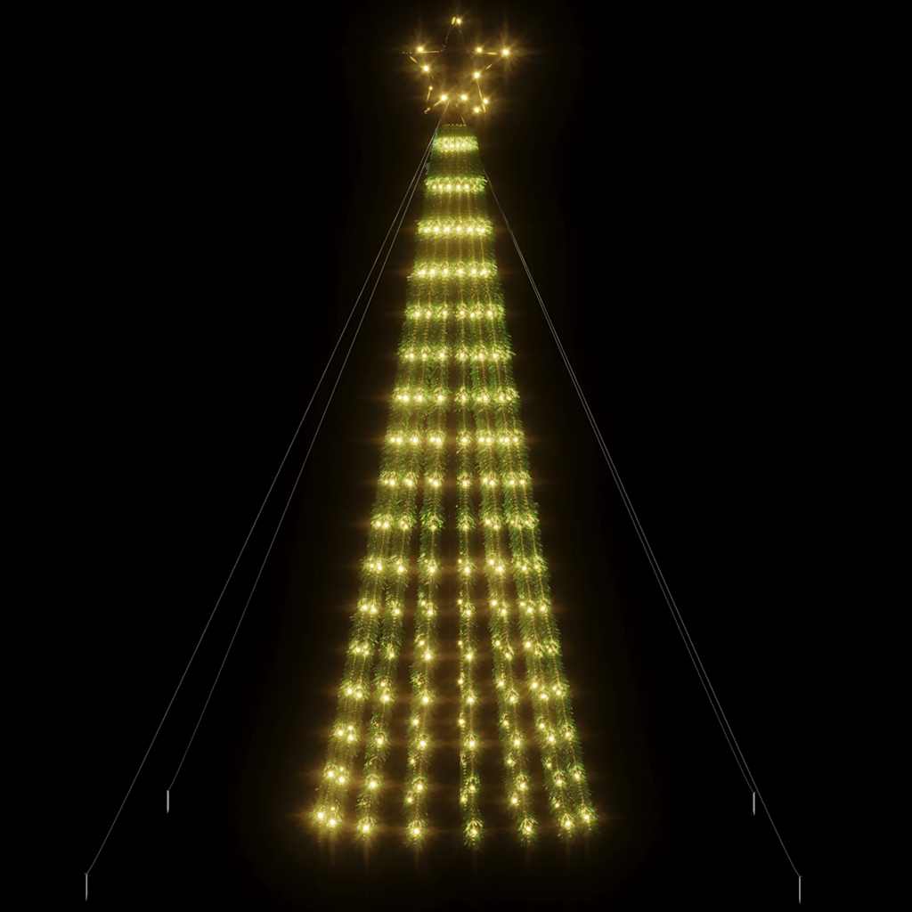 LED árvore de natal 275 leds branco quente 180 cm
