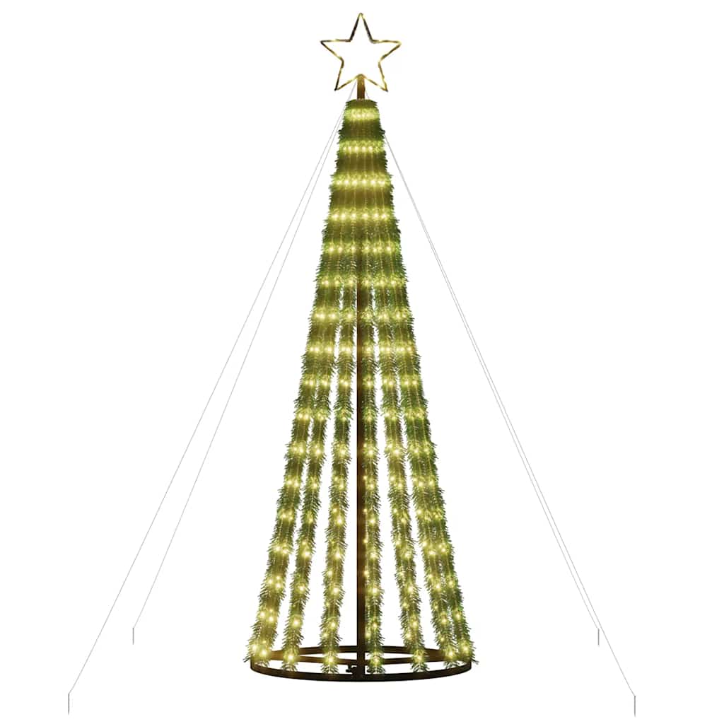 LED árvore de natal 275 leds branco quente 180 cm
