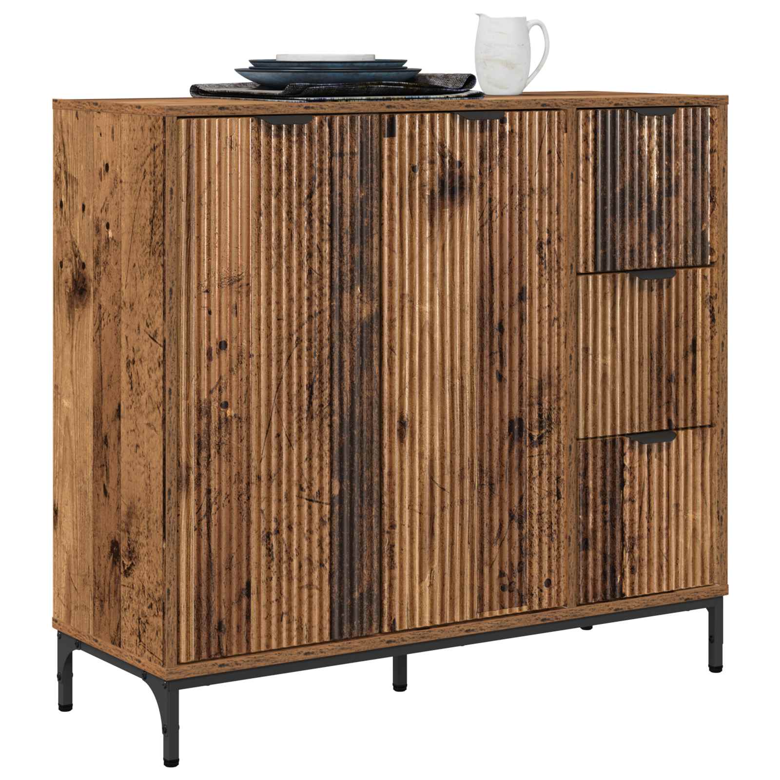 Buffet madeira antiga 89,5 x 33 x 82 cm derivados de madeira