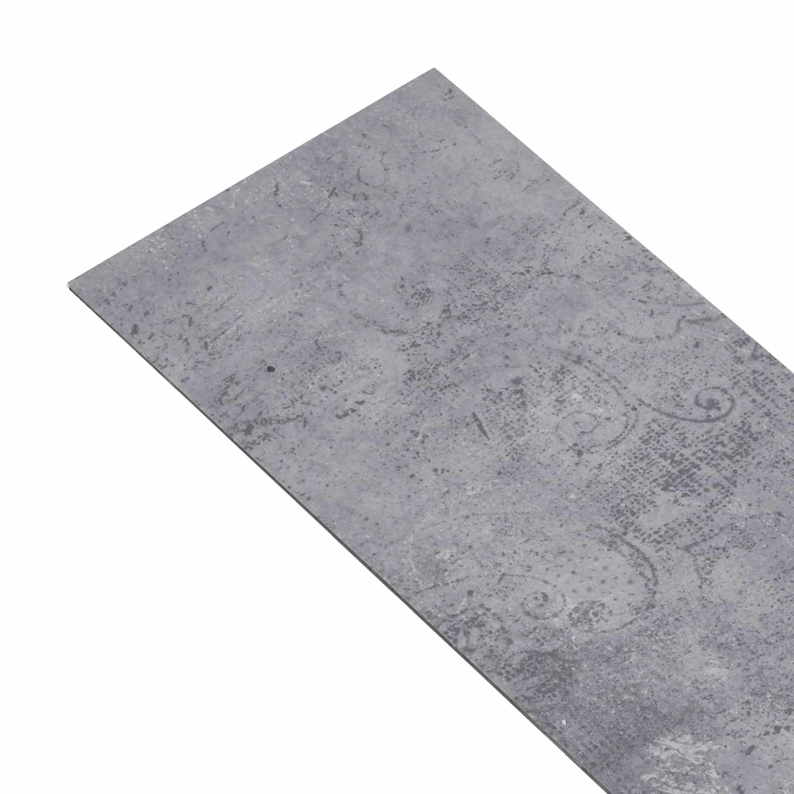 Placa de piso autoadesiva cinza cimento 4,46 m² 32 unid. PVC