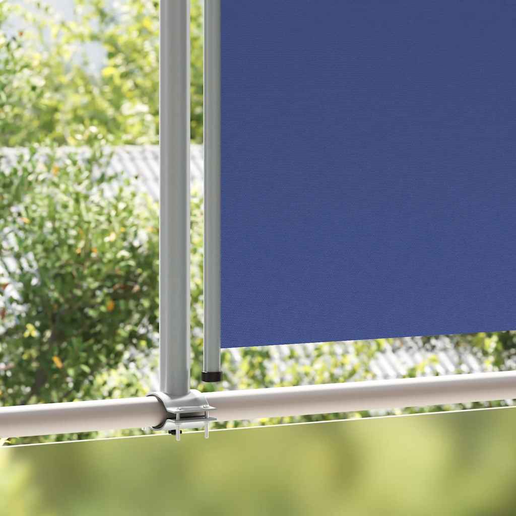Toldo lateral retrátil para pátio 160x300 cm azul