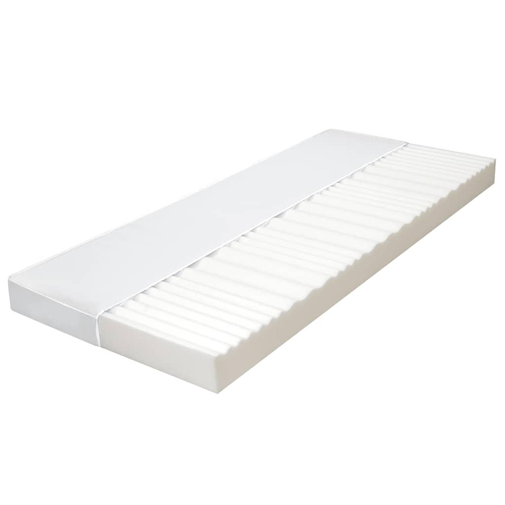 Colchão 100x200 cm 7 zonas espuma pu 10 cm h2 h3