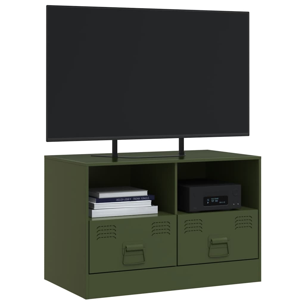 Móvel de TV 67x39x44 aço verde azeitona