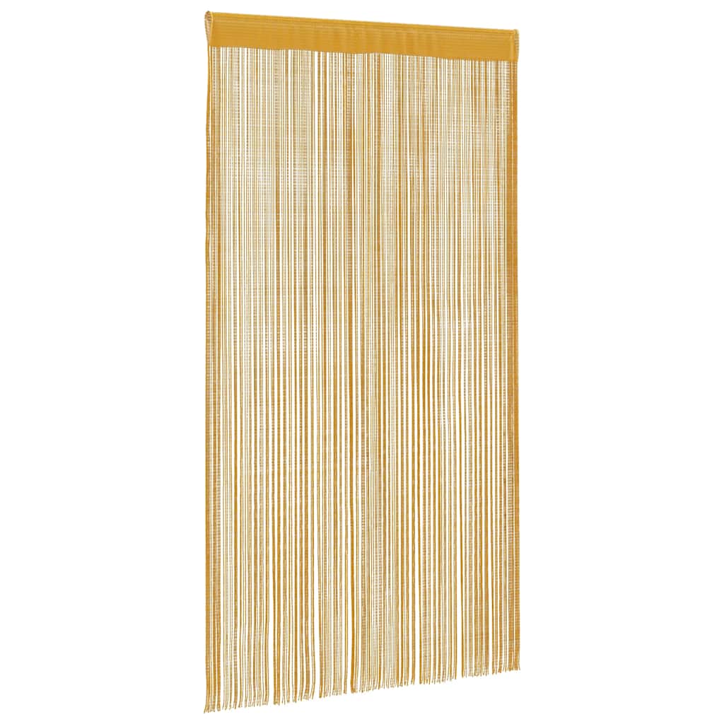 Cortinas de fios 2 pcs 140x250 cm dourado