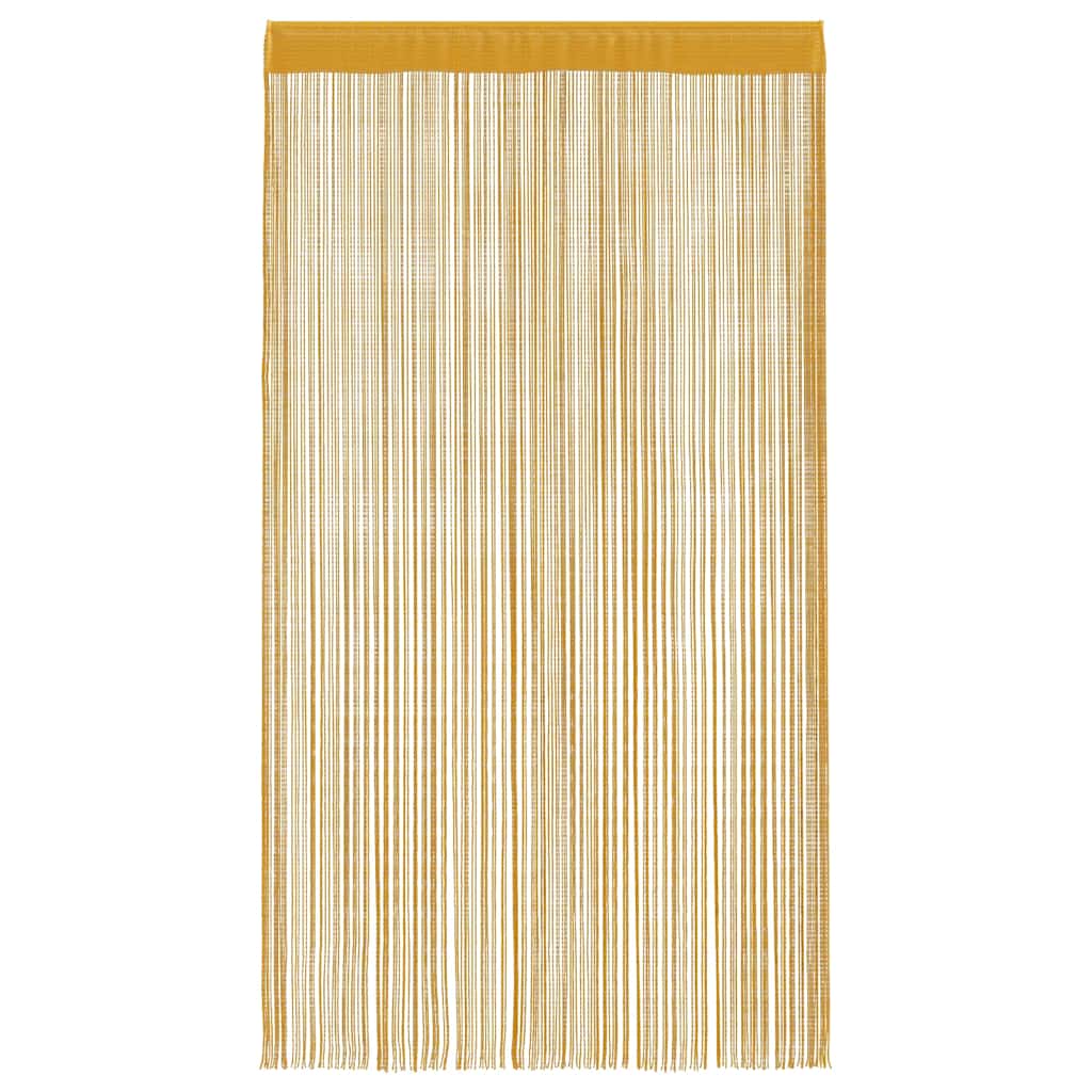 Cortinas de fios 2 pcs 140x250 cm dourado